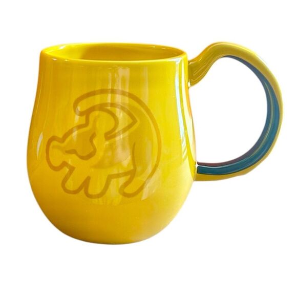 Disney Lion King Simba Face and Cub Simba Large Coffee Mug Yellow and Black - Picture 2 of 7